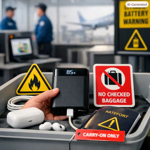 power Bank on air plane 2
