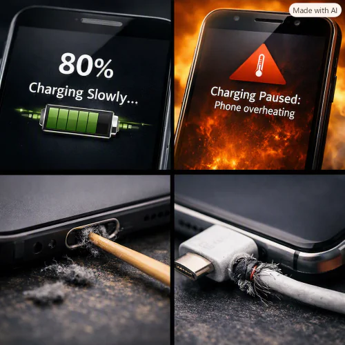 Why Your Phone Charges Slowly Even With a Fast Charger